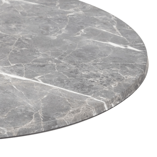 Round 60cm Super Matte Smart Top Complete Table with Piatto Base
