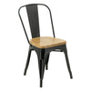 Café Solutions Tolix Chairs with Timber Seat Pan
