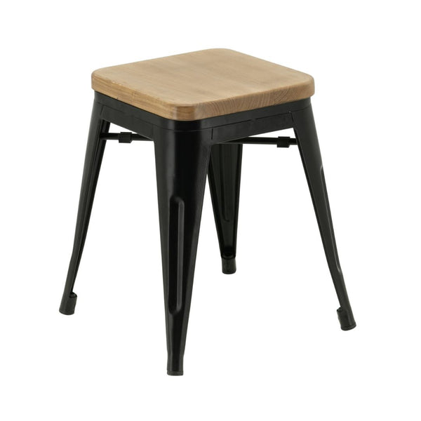 Café Solutions Tolix Stool with Timber Seat Pan