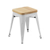 Café Solutions Tolix Stool with Timber Seat Pan