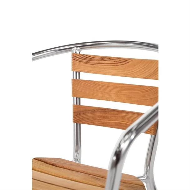 Bolero U421 - Four Aluminium & Ash Arm Chairs