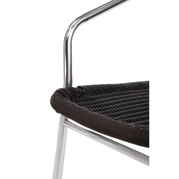 Bolero U507 - Four Wicker Chairs with Aluminium Frame