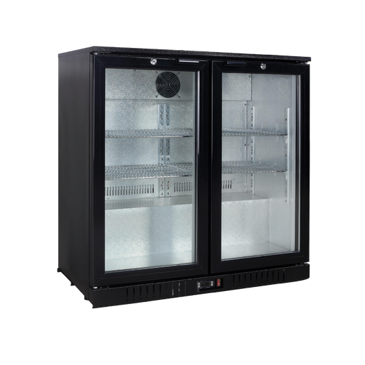 Exquisite UBC210L - Two Door Backbar Display Fridge