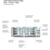 Bromic UBC2230GD-NR - Under Bench Display Fridge