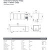 Bromic UBC2230GD-NR - Under Bench Display Fridge