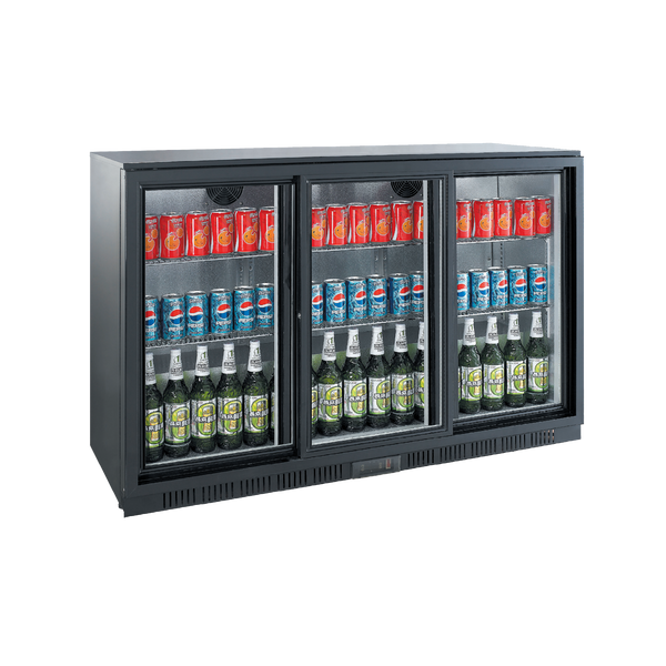 Exquisite UBC330S - Three Door Backbar Display Fridge