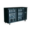 Exquisite UBC380 - Two Glass Door Underbench Fridge