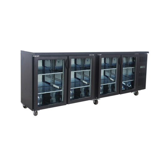 Exquisite UBC630 - Four Glass Door Underbench Fridge