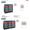 Exquisite UBC210SL - Two Door Backbar Display Fridge