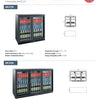 Exquisite UBC330S - Three Door Backbar Display Fridge