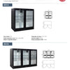 Exquisite UBC210 - Two Door Backbar Display Fridge