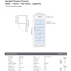 Bromic UF0374LS-NR - Upright Display Freezer