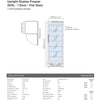 Bromic UF0374S-NR - Upright Display Freezer
