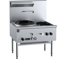 B+S Black UFWWD-1SB2 - Waterless Wok Table