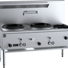 B+S Black UFWWD-2SB2 - Waterless Wok Table