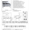 B+S Black UFWWD-2SB2 - Waterless Wok Table