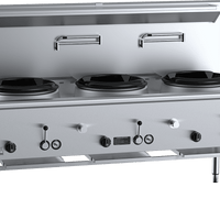 B+S Black UFWWD-3 - Waterless Wok Table