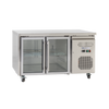 Exquisite USC260G - Two Glass Door Underbench Fridge
