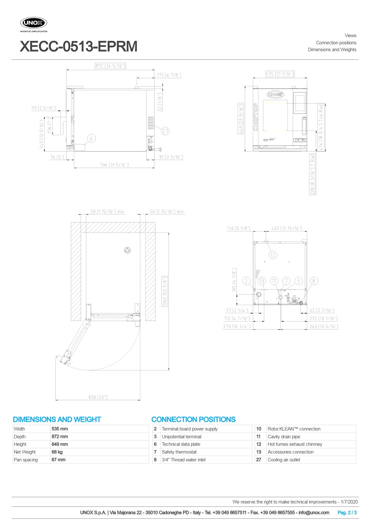 Unox Cheftop Compact XECC-0513-EPRM - Combi Oven