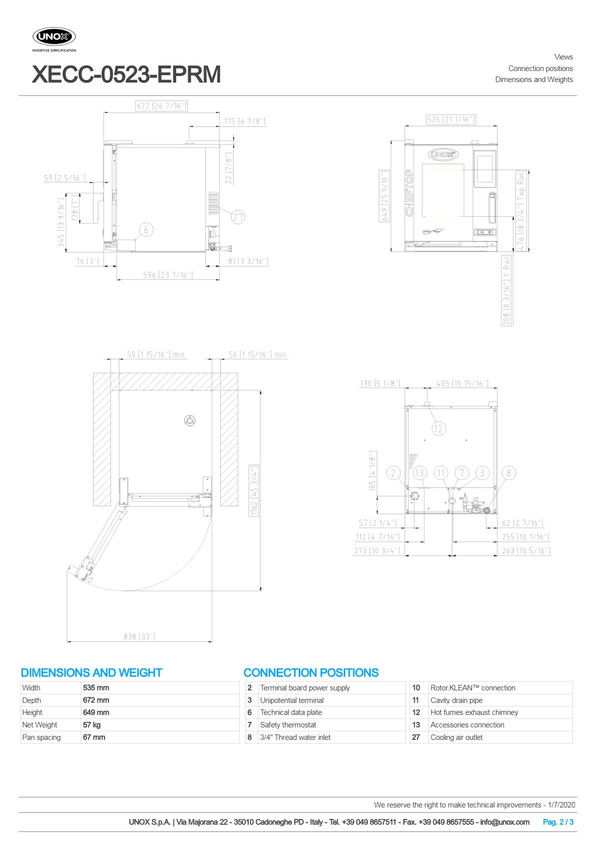 Unox Cheftop Compact XECC-0523-EPRM - Combi Oven