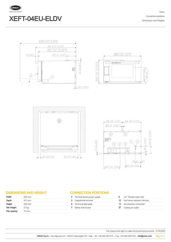Unox Bakerlux Shop.Pro XEFT-04EU-ELDV - Convection Oven