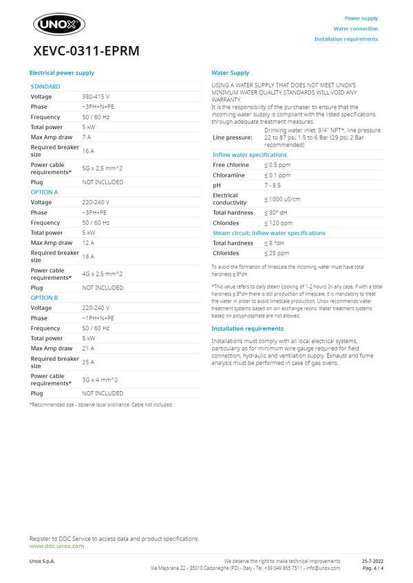 Unox Cheftop XEVC-0311-EPRM - Combi Oven