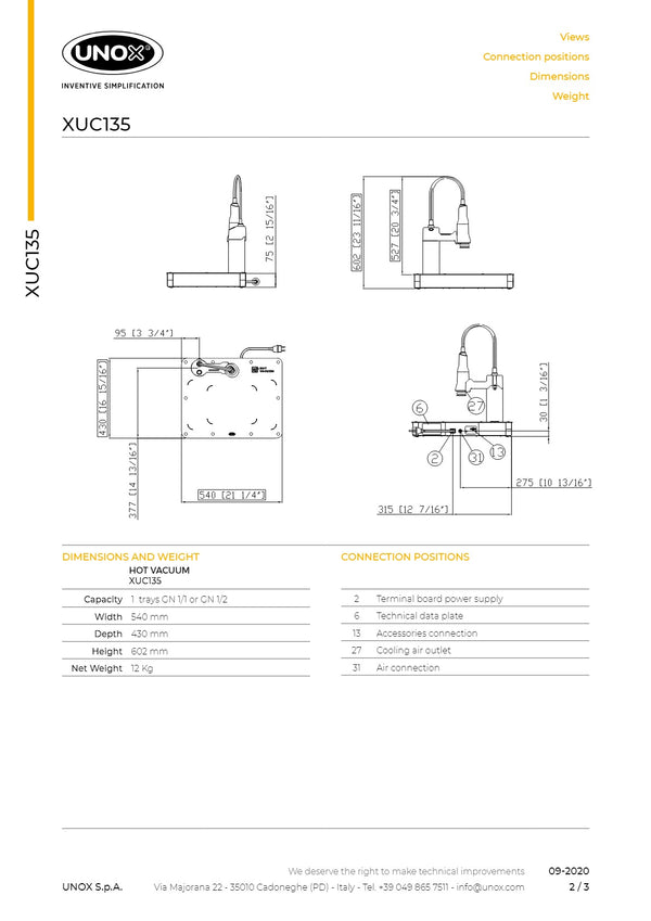 Unox Multi.Day XUC135 - Hot Vacuum