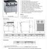 B+S Verro VBT-SB2-CBR6 - Cabinet Mounted Combination Cook Top