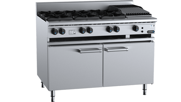 B+S Verro VBT-SB6-CBR3 - Cabinet Mounted Combination Cook Top