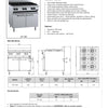 B+S Verro VBT-SB6 - Cabinet Mounted Six Burner Boiling Top