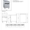 B+S Verro VIB-600 - Cabinet Mounted Infill Bench