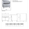 B+S Verro VIB-900 - Cabinet Mounted Infill Bench