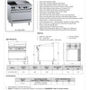 B+S Verro VOV-SB2-GRP6 - Range Oven