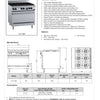 B+S Verro VOV-SB6 - Six Burner Range Oven