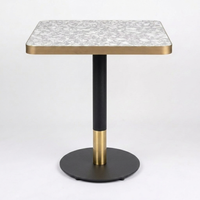 Venetian Table Top with Discus Table Base