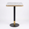 Venetian Terrazzo Table with Black Discus Base