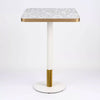 Venetian Terrazzo Table with White Discus Base