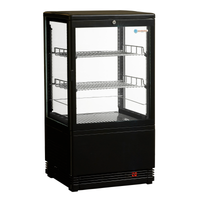 ICS PACIFIC Venice Joey Black - Compact Counter Top Refrigerated Display