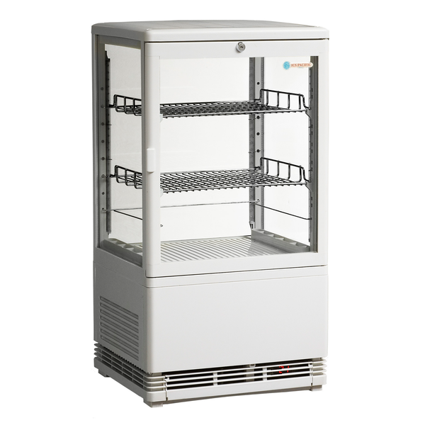 ICS PACIFIC Venice Joey White - Compact Counter Top Refrigerated Display
