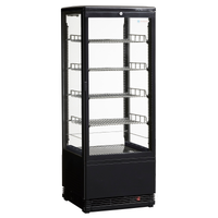 ICS PACIFIC Venice Tower Black - Counter Top Refrigerated Display