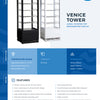 ICS PACIFIC Venice Tower White - Counter Top Refrigerated Display