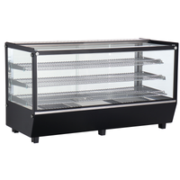 ICS PACIFIC Verona 120H Black - Counter Top Heated Display
