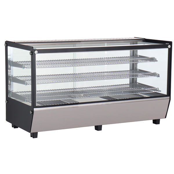ICS PACIFIC Verona 120H Stainless Steel - Counter Top Heated Display