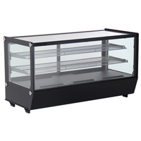 ICS PACIFIC Verona 120R Black - Counter Top Refrigerated Display