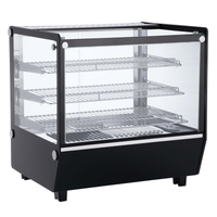 ICS Pacific Verona 70H Black RTR-120L-5-B - Counter Top Heated Display