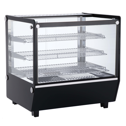 ICS Pacific Verona 70H Black RTR-120L-5-B - Counter Top Heated Display