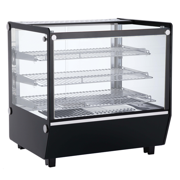 ICS Pacific Verona 70H Black RTR-120L-5-B - Counter Top Heated Display