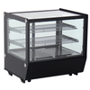 ICS PACIFIC Verona 70R Black - Counter Top Refrigerated Display