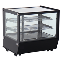 ICS PACIFIC Verona 70R Black - Counter Top Refrigerated Display