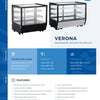 ICS PACIFIC Verona 70R Black - Counter Top Refrigerated Display